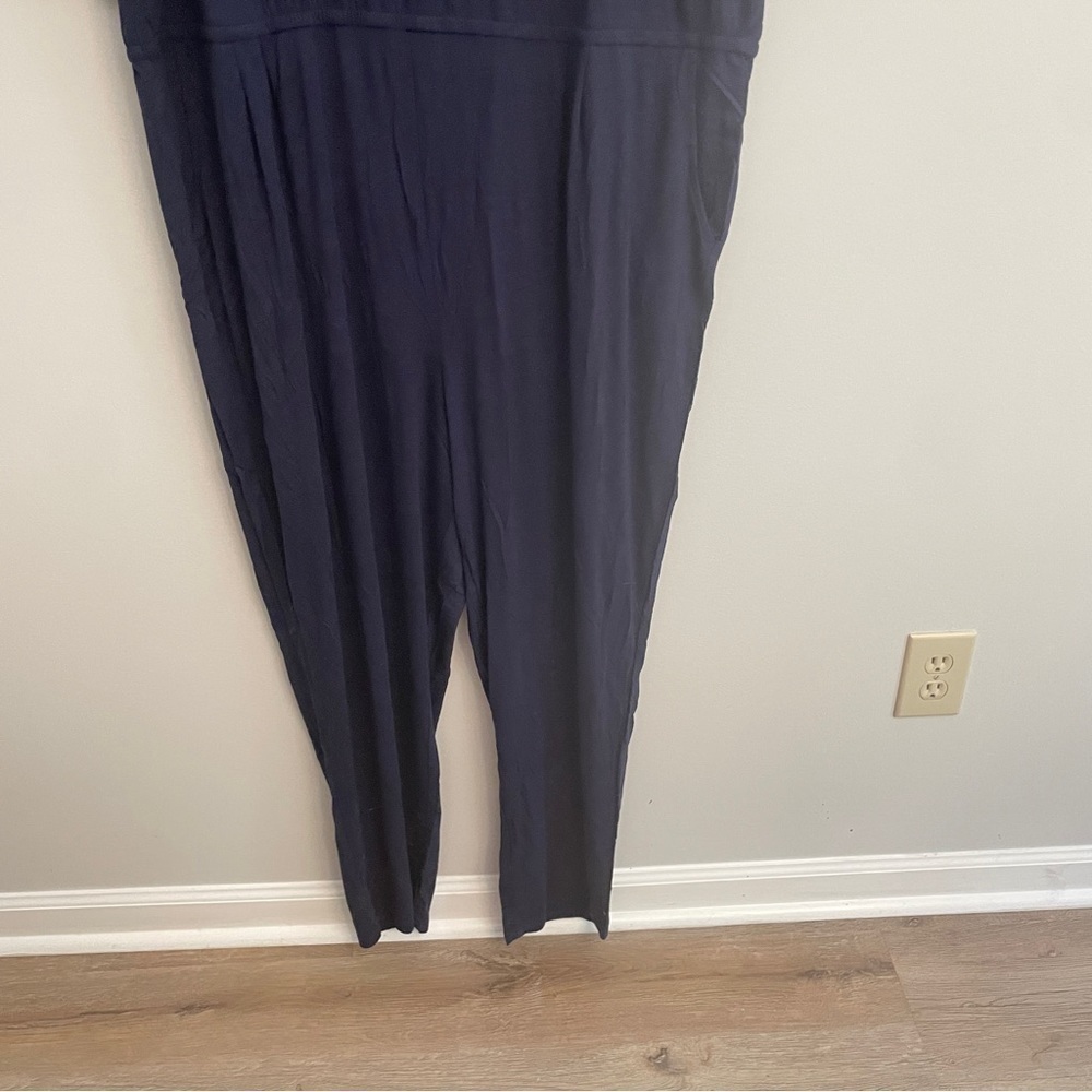 Colleen Lopez Easy V-Neck Jumpsuit Navy Size 3X NWOT - Picture 6 of 6
